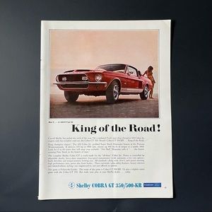 Original Vintage Print Ad 1968 AUTO 8.5x11
